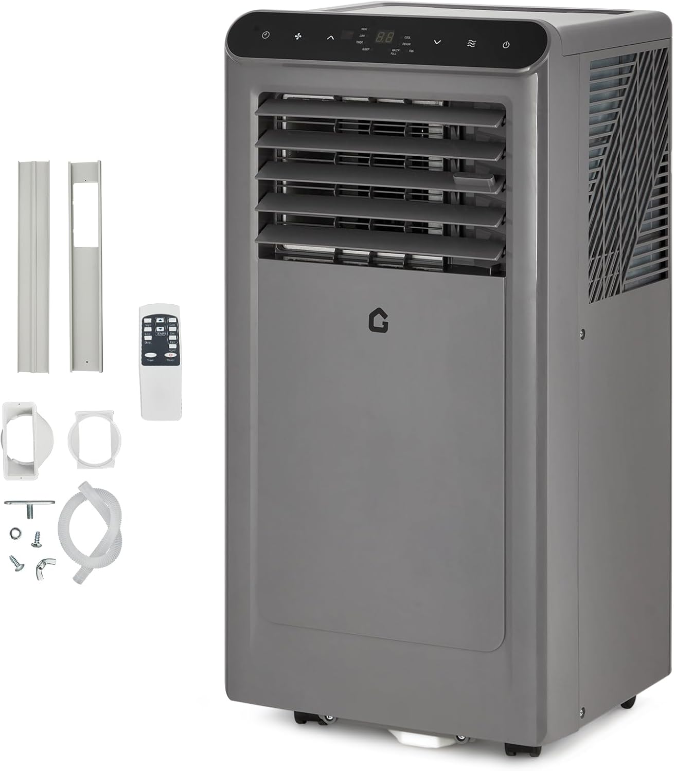 8000BTU Portable Air Conditioners w/Remote/LED Control, Free Stand Cooling Portable AC Unit for Room up to 350 sq. ft, 3-in-1 AC (Cool, Fan, Dehumidifier), 24Hrs Timer,Quiet Sleep Mode(45dB)