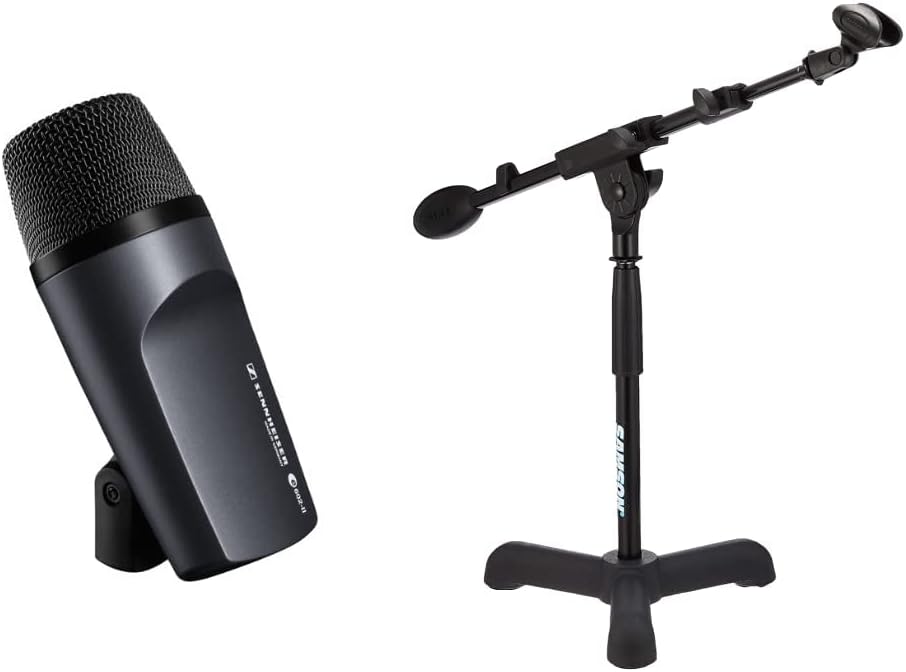 Sennheiser e602 II Evolution Series Dynamic Bass-Drum Microphone & Samson MB1 Mini Boom Stand