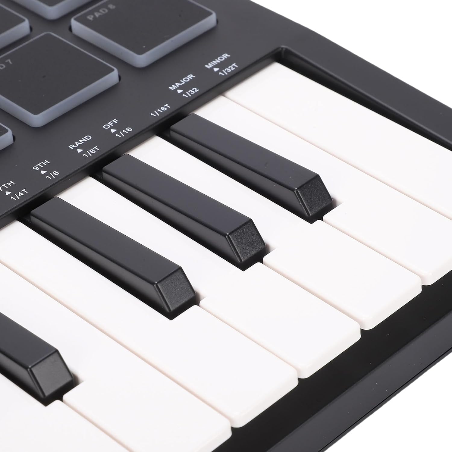 25 Keys MIDI Keyboard Controller, with 8 RGB Backlit Pads & 8 Knobs, Beat Maker, for Music Production