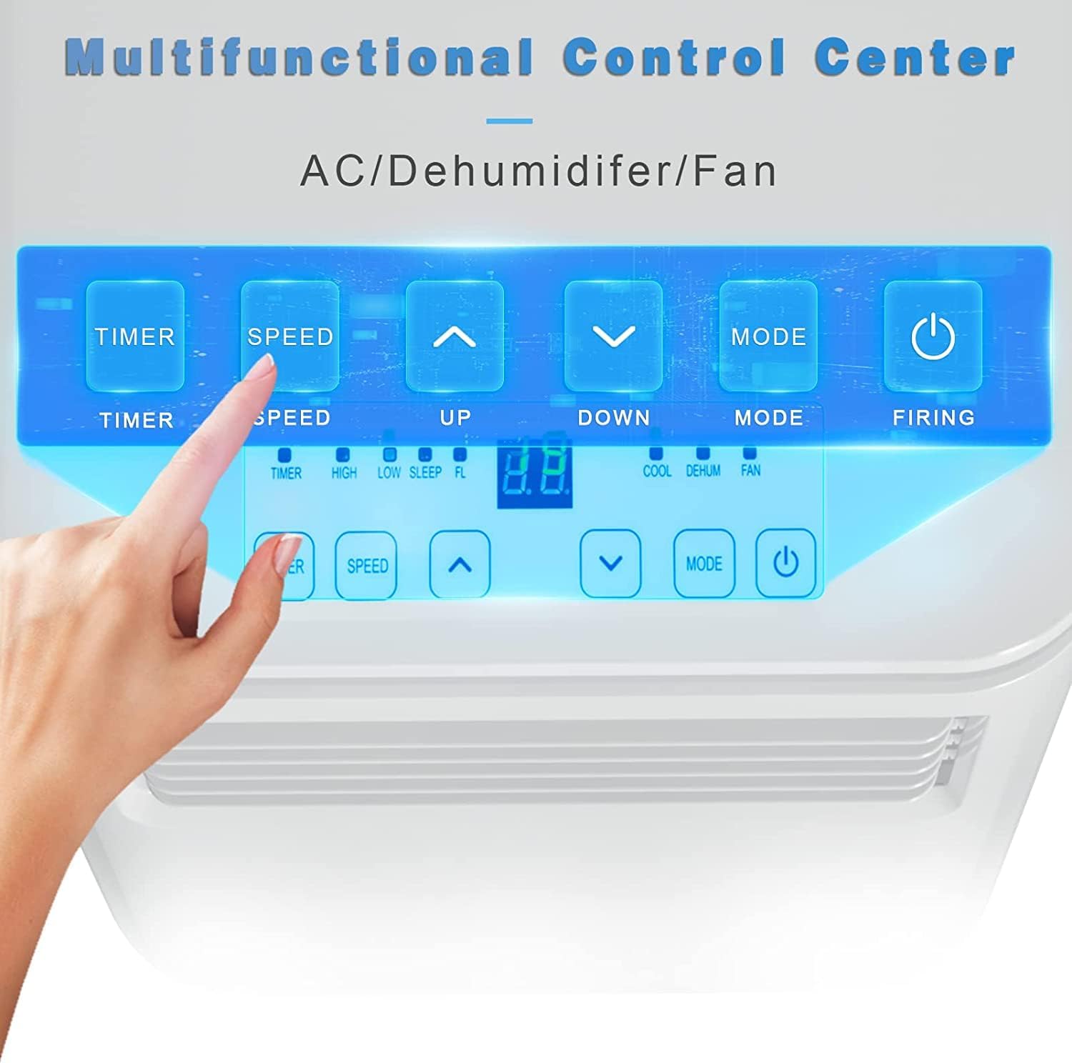 OFIKA 8000 BTU Portable Indoor Air Conditioner,Portable AC Unit for Room Up to 350 Sq.Ft,3-in-1 Room Air Conditioner with Remote Control,Digital Display,Window Mount Kit,24H Timer White (8000BTU)