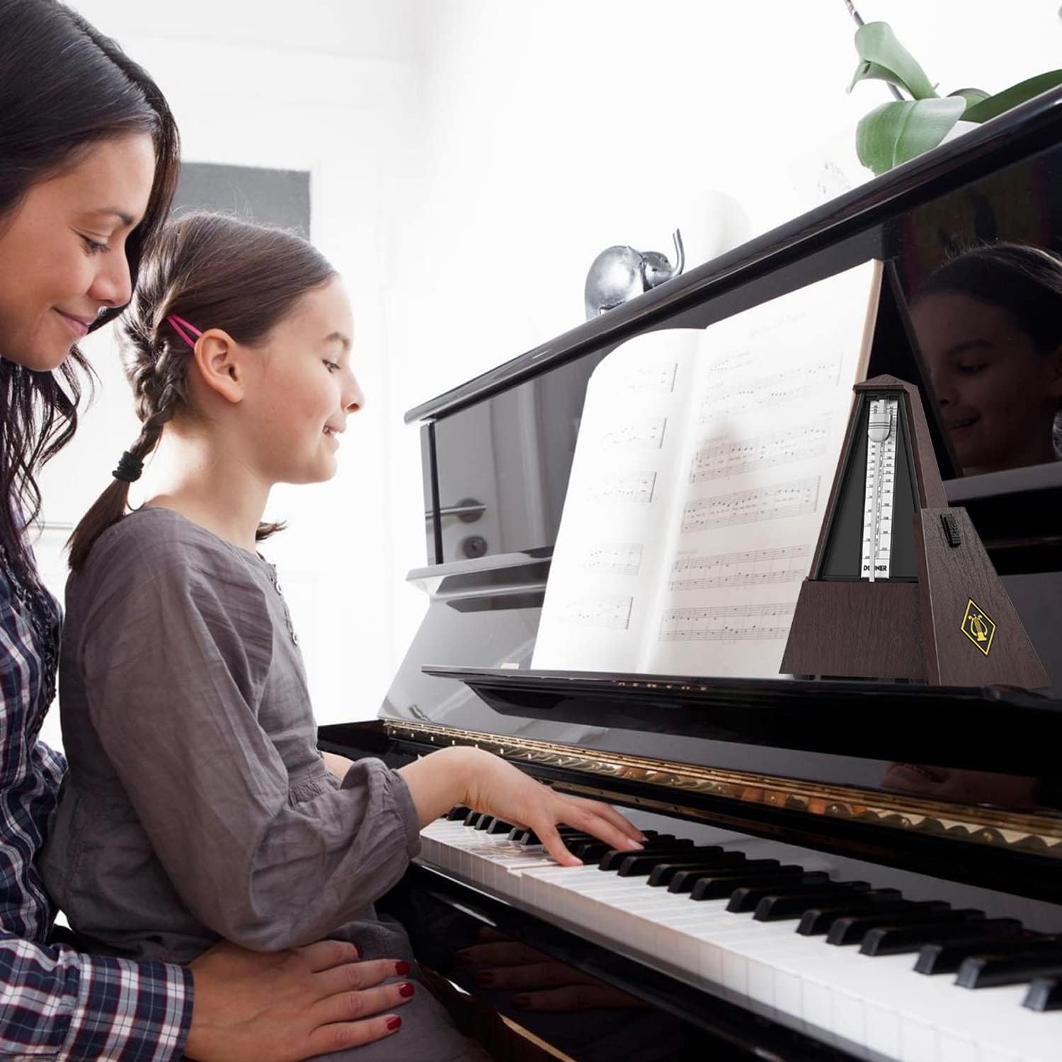 Donner Acoustic Guitar for Beginner-Mechanical Metronome