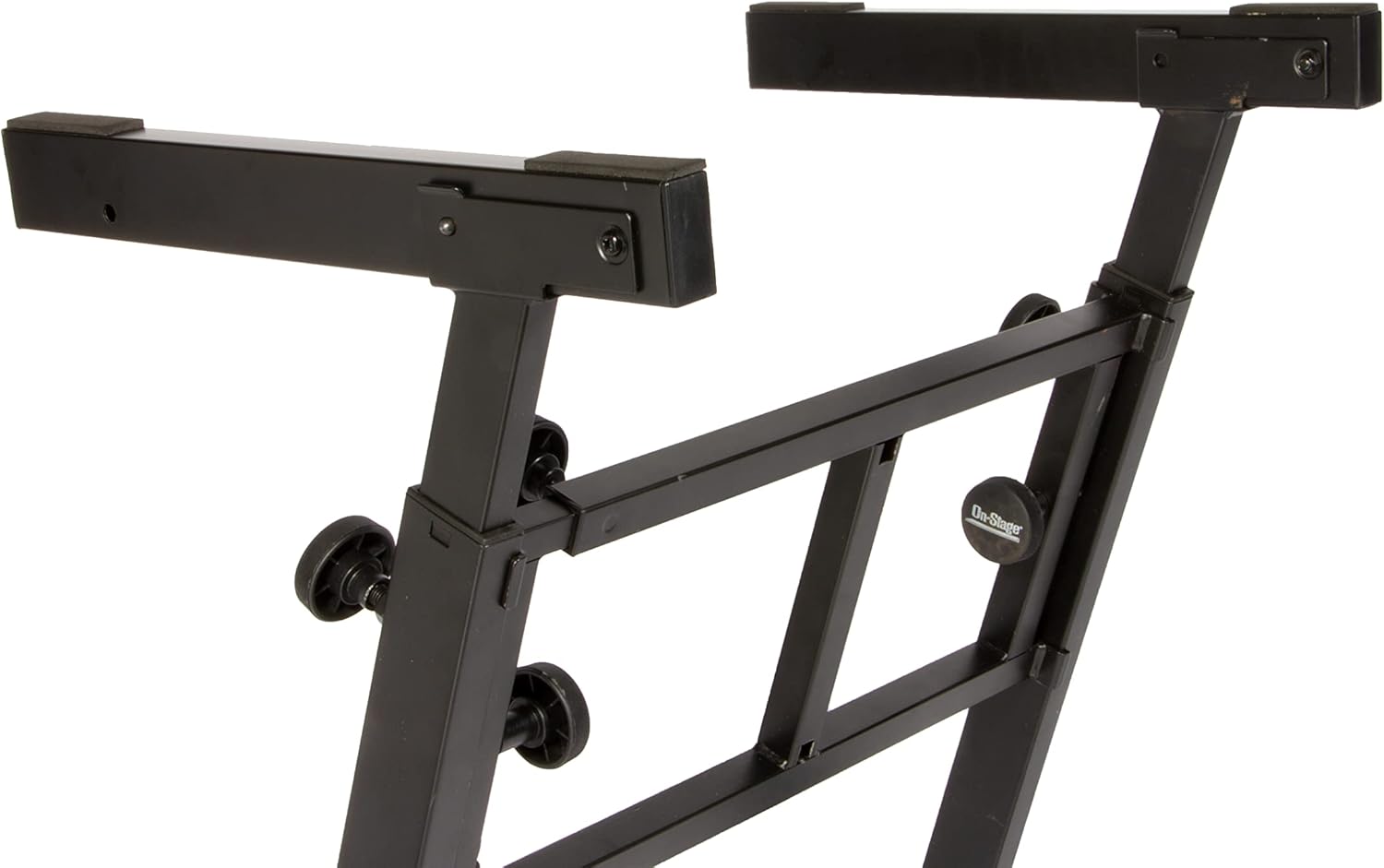 OnStage On-Stage KS7350 Pro Heavy-Duty Folding-Z Keyboard Stand, Black
