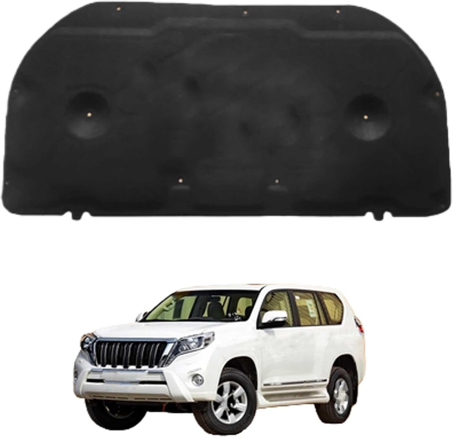 Car Front Hood Engine Sound Pad for Toyota Prado 2010-2017, Heat Insulation Cotton Mat Cover Soundproof Car Accessories