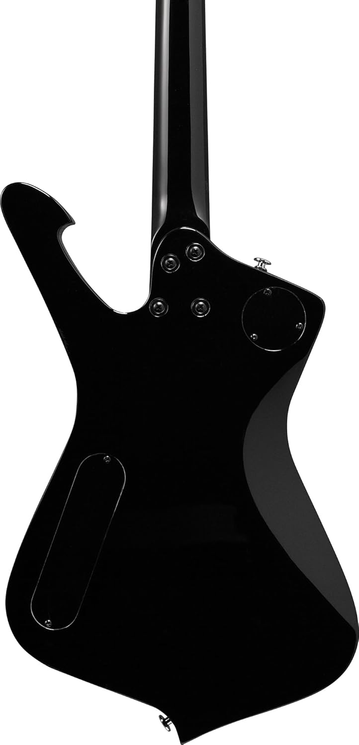 Ibanez PSM10 Paul Stanley miKro Short Scale Electric Guitar - Black Bundle with Amplifier, Tuner, Cable, Picks, Austin Bazaar Instructional Video, and Polishing Cloth