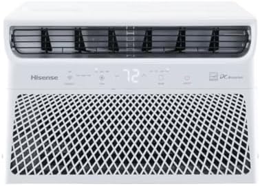 Hisense Window Air Conditioner with Inverter technology & ConnectLife App 350 SQ. FT 8000 BTU WI-FI, Remote control, 3 different modes (Cooling, Fan, Dehumidifier), Noise 52 dB - AW0822TW1W (Renewed)