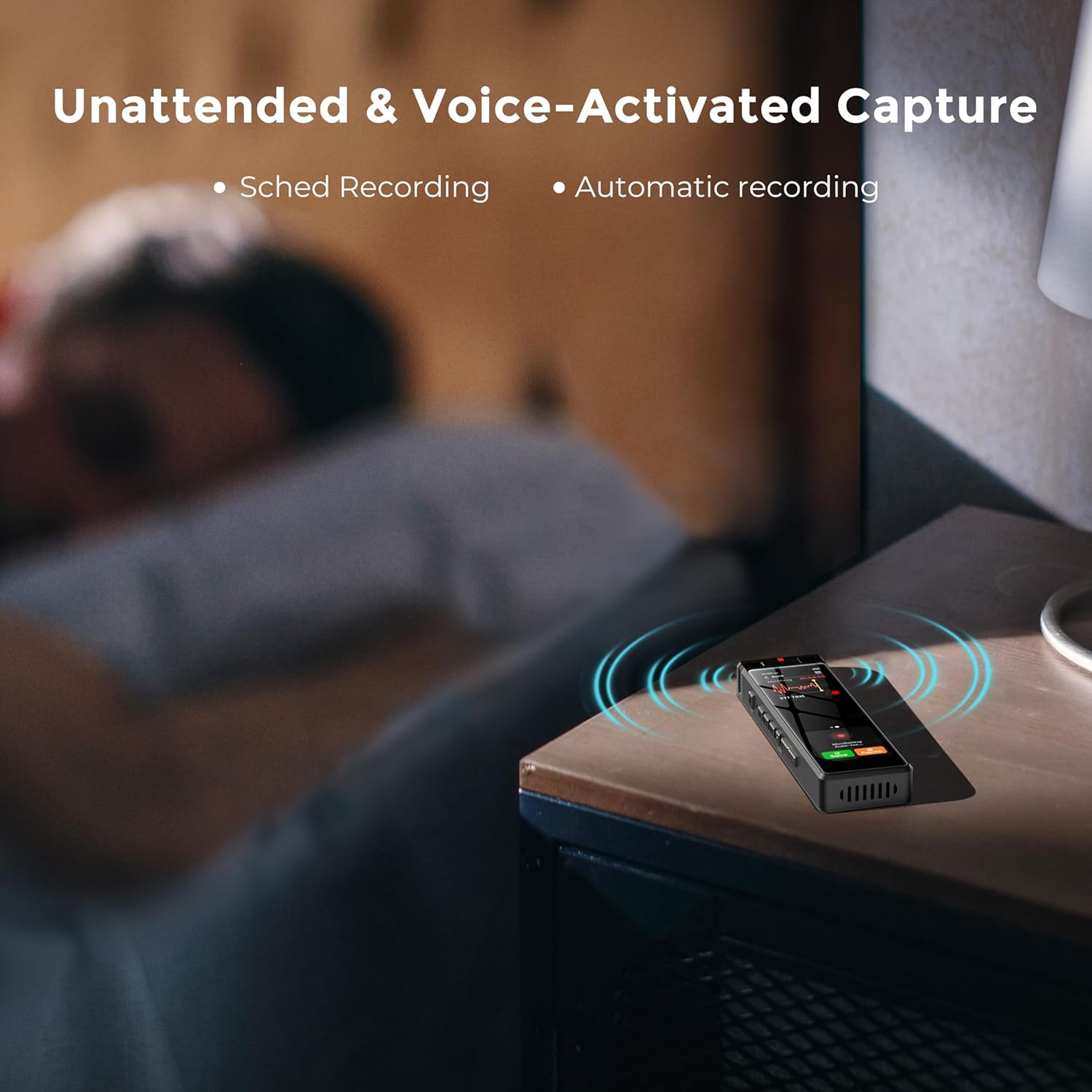 136GB AI Voice Recorder, TIMMKOO Digital Voice Recorder with Playback, Offline Transcribe and Online Summarize/Mindmap/Translation Base on AI Technology, Voice Activated Audio Recorder (Black)