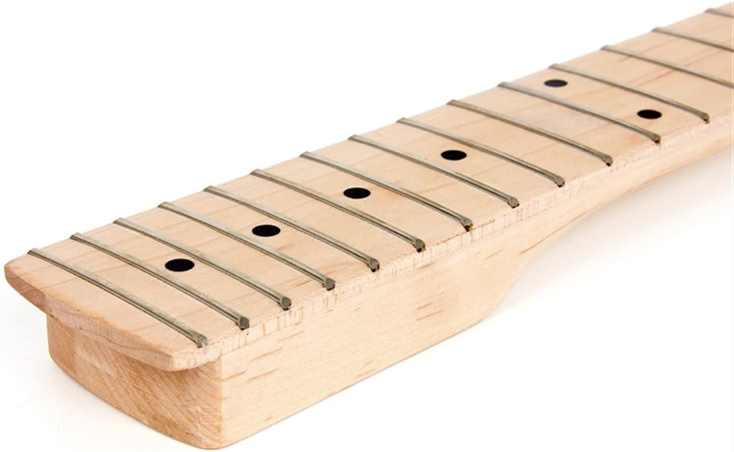 TSTS Electric Guitar Neck Paddle Head Rosewood On Maple 22 Frets Dot Inlay Unfinished Guitar ​Neck Replacement