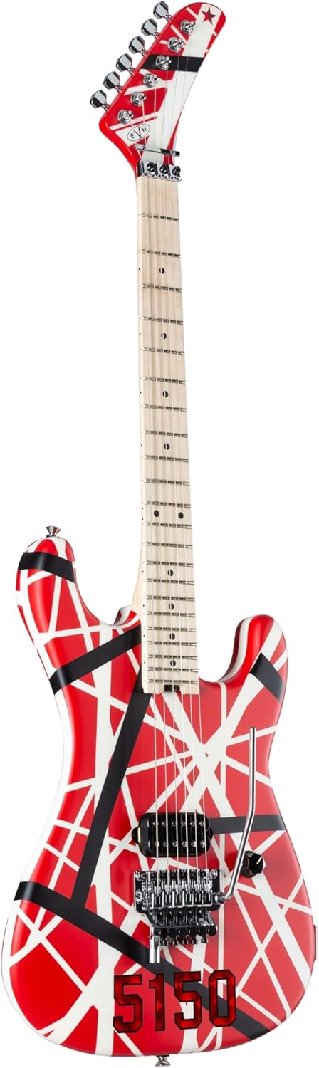 EVH Striped Series 5150 - Red, Black and White