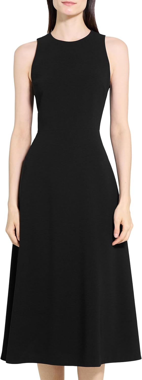 Theory Women's Sleevless a Line Midi Dress