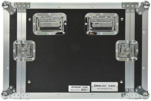 10U-Space 21-in Deep DJ Amplifier Rack Fly Drive Case with Wheels, 4U Effect Deluxe Case -Body Depth with Pull Out Handles and Wheels, Safe Travel Case Designed for Touring. Deejay LED TBH10UAD21W