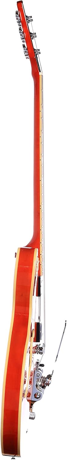 IYV IESB-300 Trans Orange, Solid top-semi hollow Body Electric Guitar, Trans orange