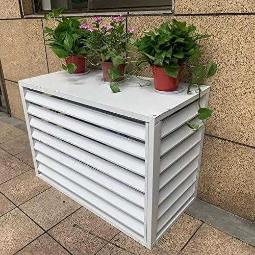 Air Conditioner Cover,Air Conditioner Privacy Fence Decorative Screen,All Weather Anti Theft AC Covers Split Air Conditioner Covers,Air Conditioner Covers for Outside Units,Ac Cover for Outs
