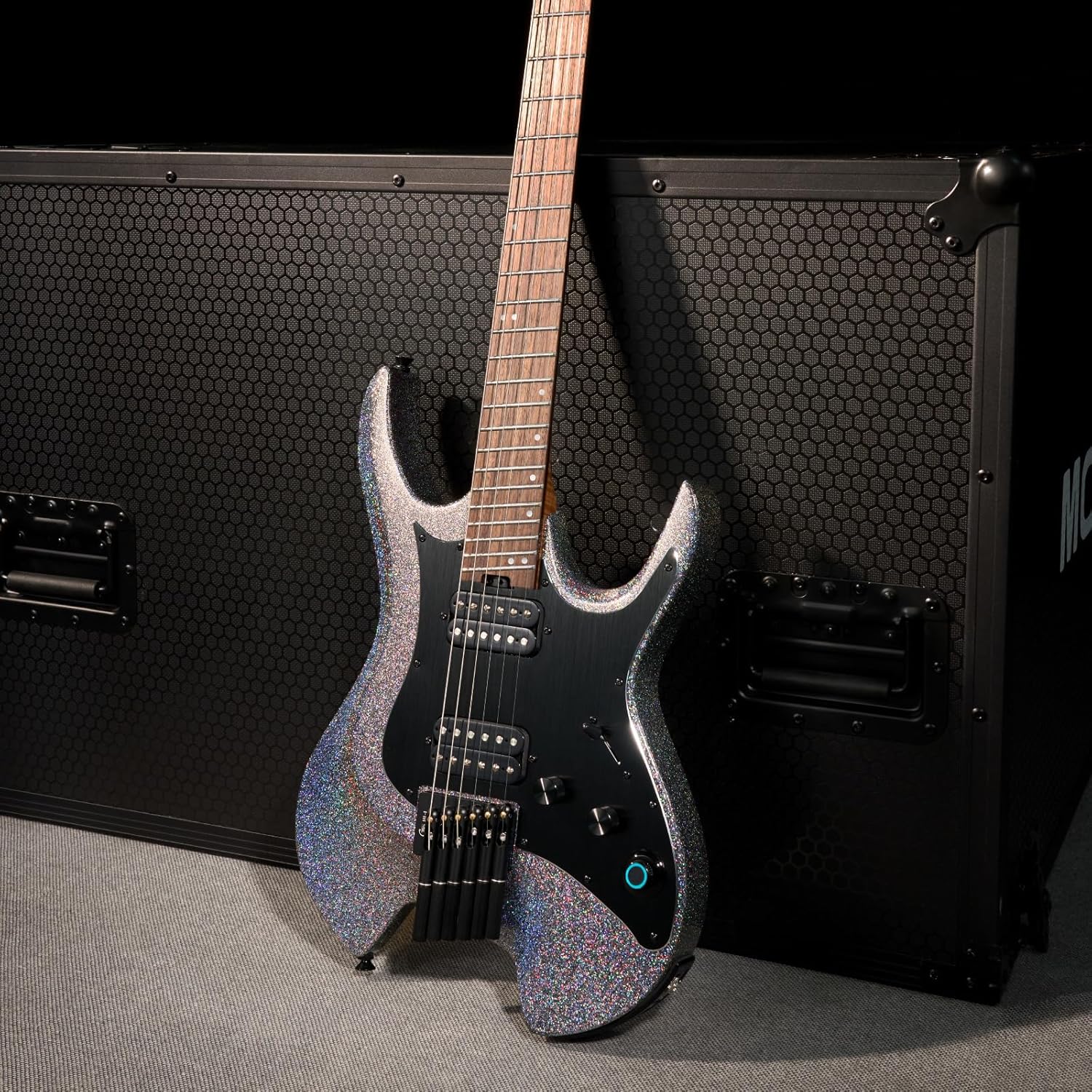 GTRS W902 Headless Travel Guitar Smart Electric Guitar and G-LB Rechageable Repalceable Battery