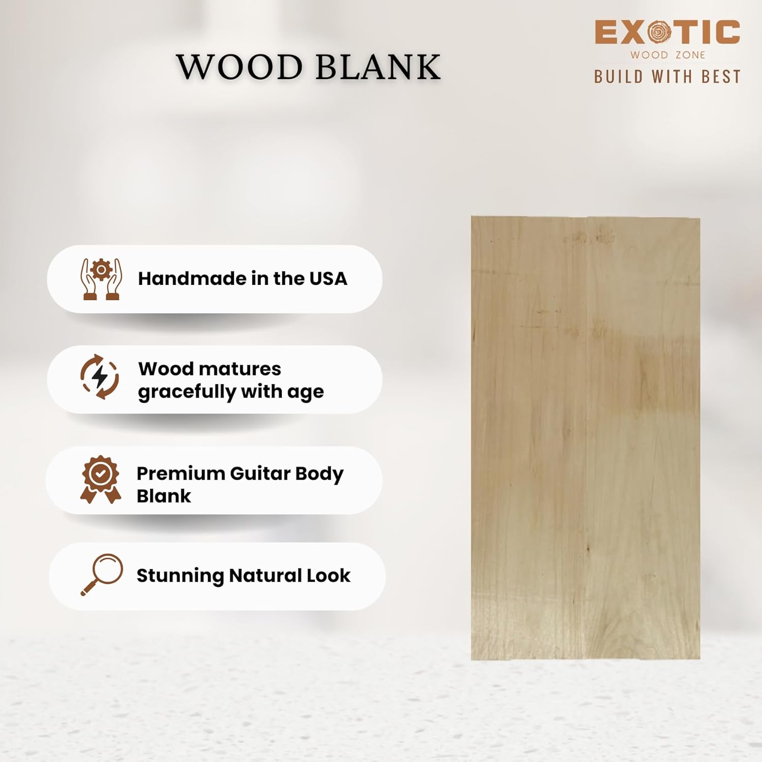 Exotic Wood Zone | Basswood Electric/Bass Musical Guitar Body Blanks | Luither Tonewood Suppliers | 21