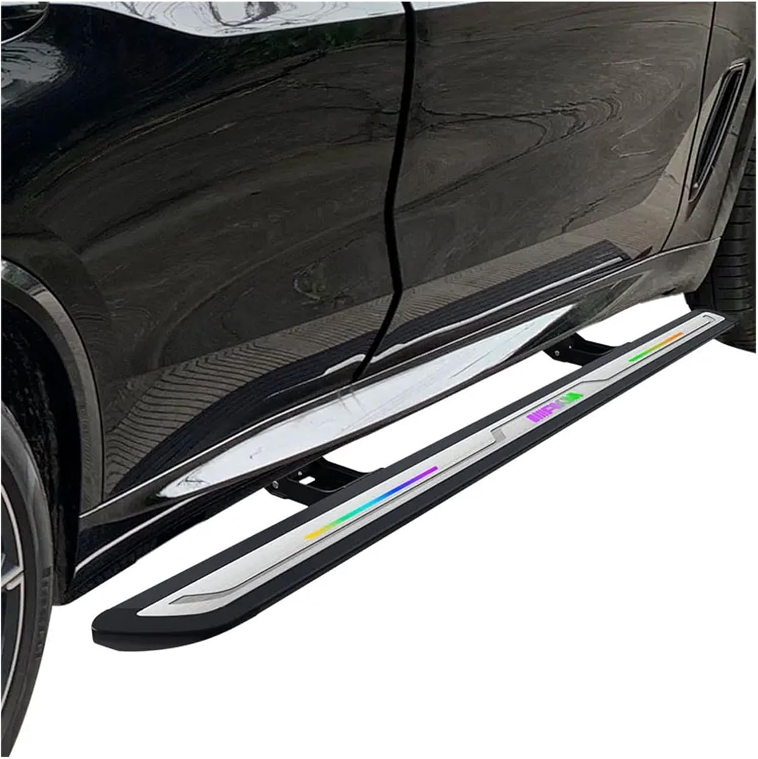 Dazzling Color Light Band Other Exterior Accessories Electric Side Step Compatible For VW Teramont Atlas LED Light Strip Powered Steps