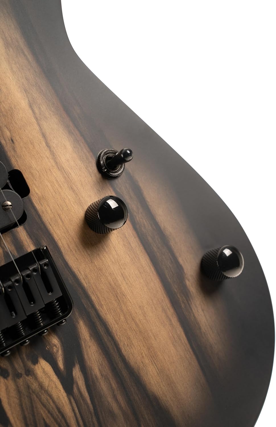 Cort KX500 6-String Pale Moon Electric Guitar, Natural Black Burst