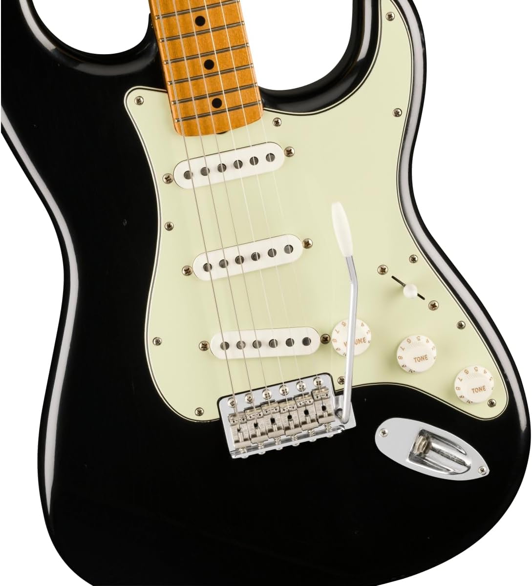 Fender Limited Vintera II Road Worn '60s Stratocaster Electric Guitar - Black, Maple Fingerboard
