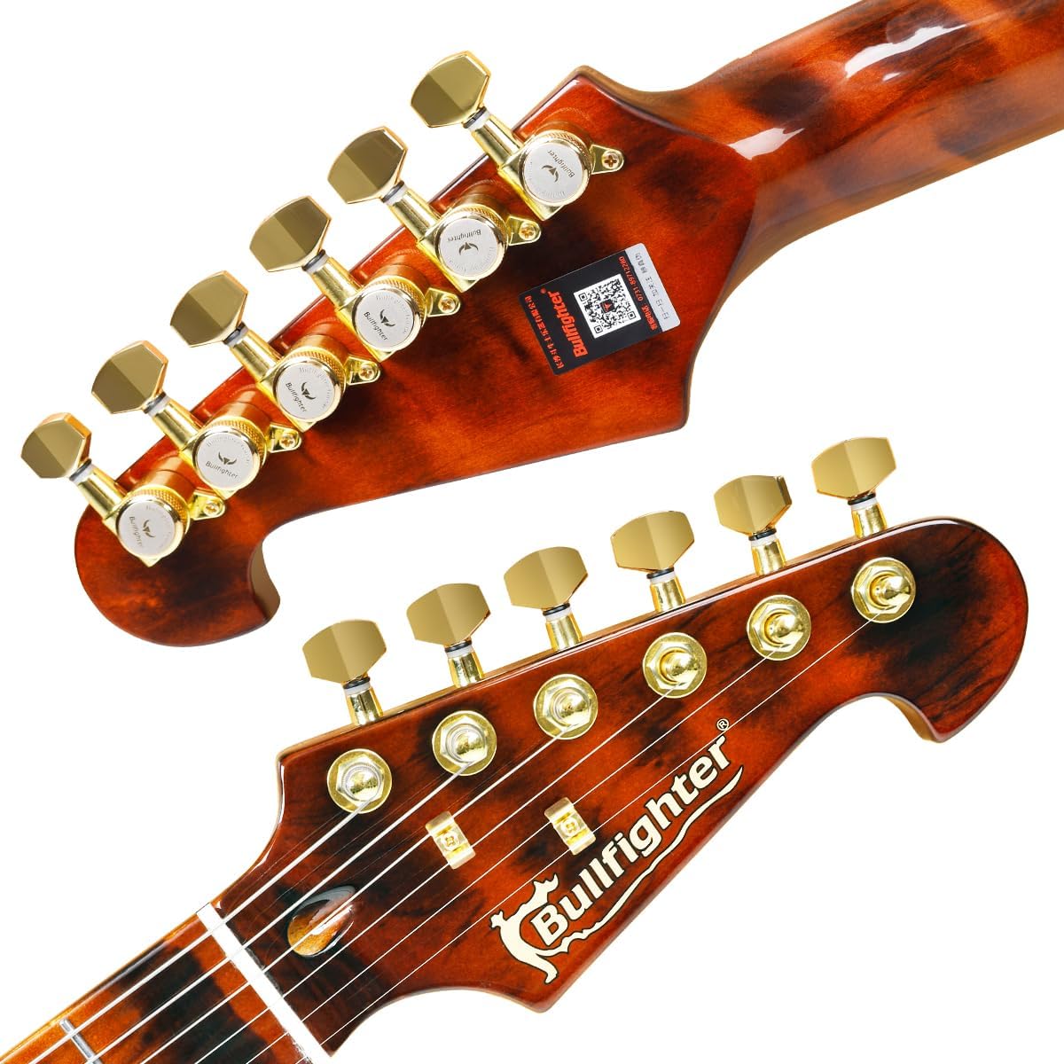 Bullfighter Electric Guitar Kit 39 Inch Full Size,6 Extra String, Picks, Gig Bag, Shoulder Strap, Cable (D190)