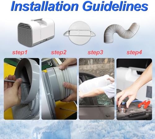 Portable Air Conditioner,5100BTU AC 600W Power Consumption, Fast Cooling Air Conditioners Dehumidifier, Portable Mini Air Conditioner for Camping Tent,RV,Car,Truck,Pet(AC ONLY)