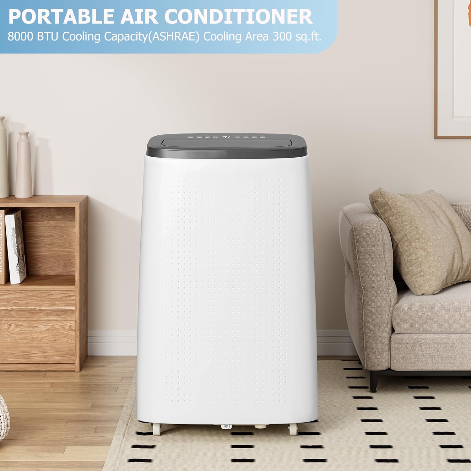14000 BTU Portable Air Conditioner, Gray