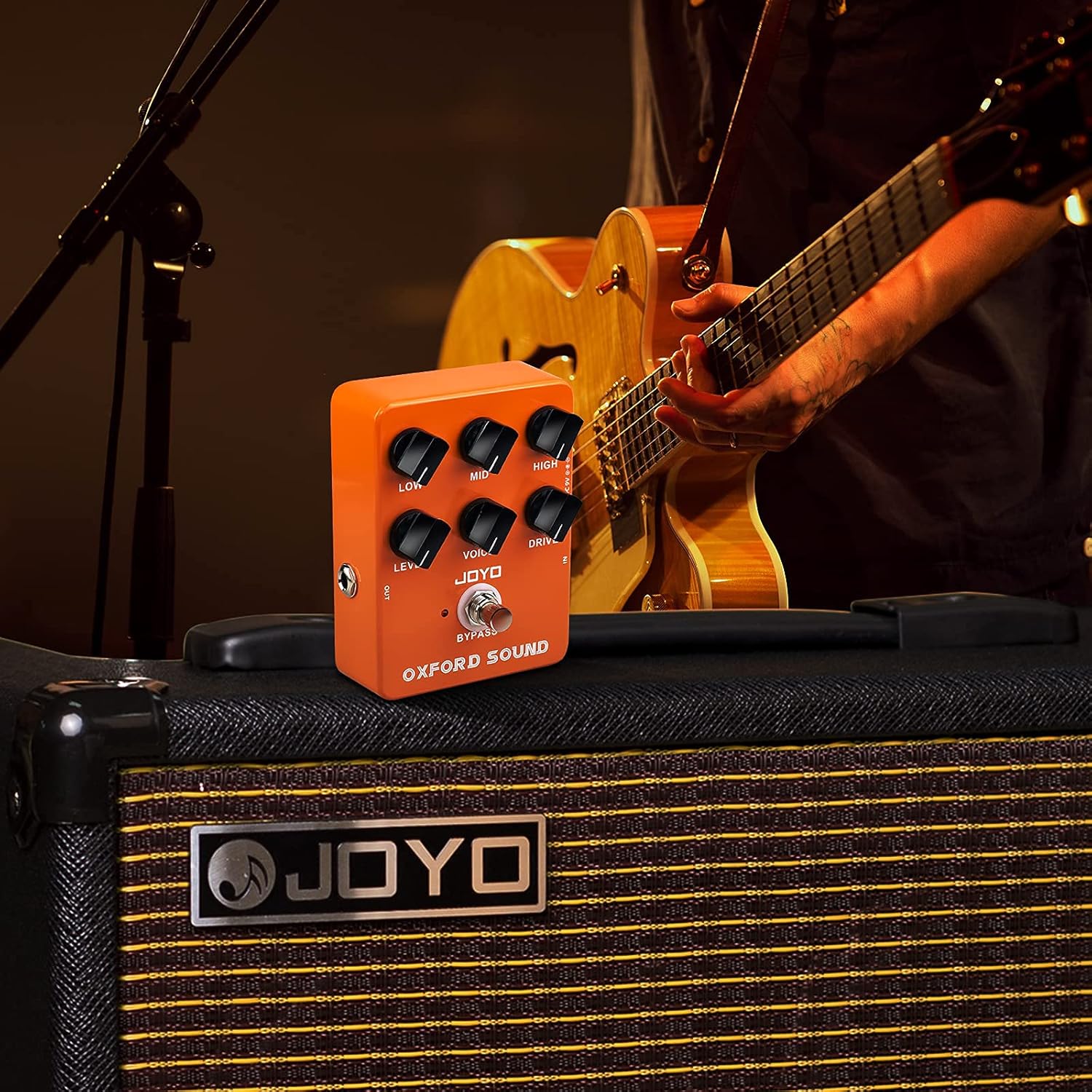 JOYO JF-23 Overdrive Built-in Noise Gate Guitar Effect Pedal and JF-22 Amplifier Simulator Distortion Pedal