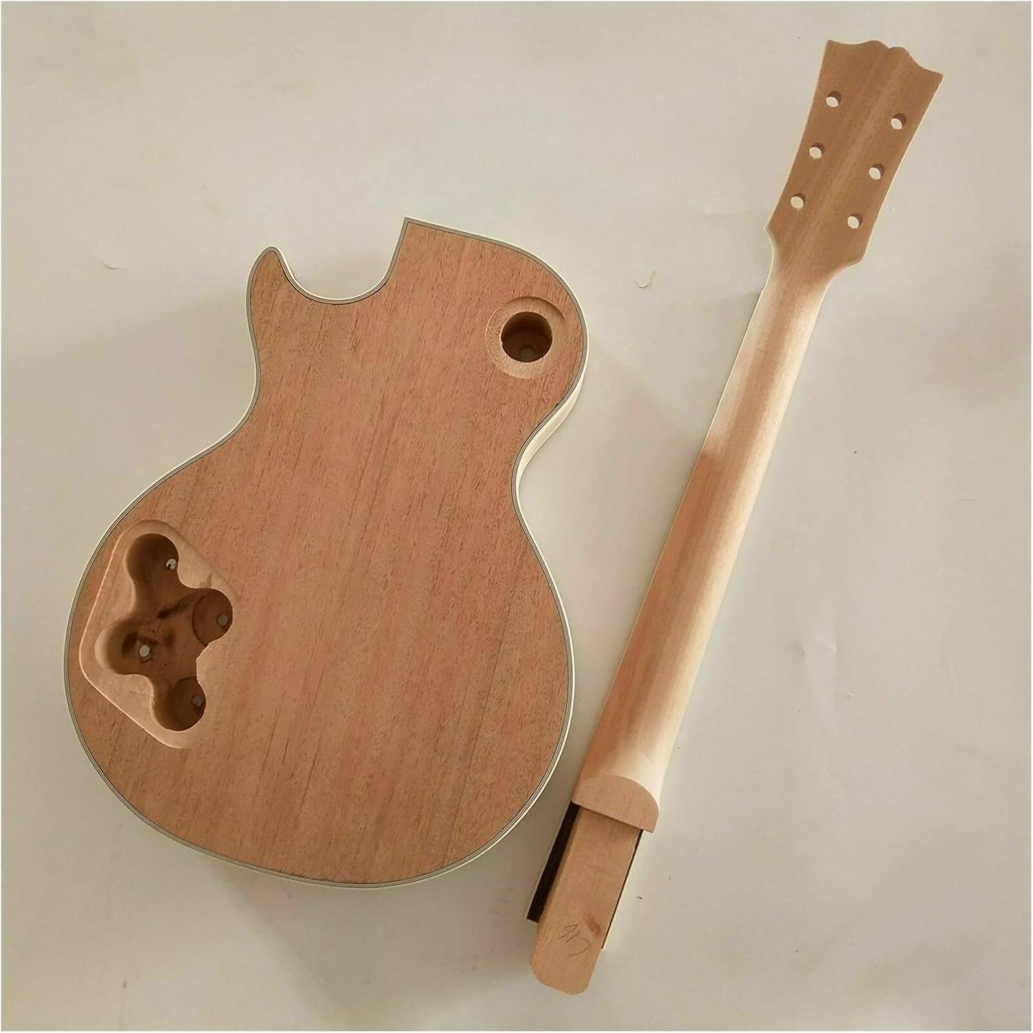 Unfinished Guitar Body DIY Guitar Mahogany Body Unfinished Electric Guitar Kit All Parts Guitar DIY Accessory