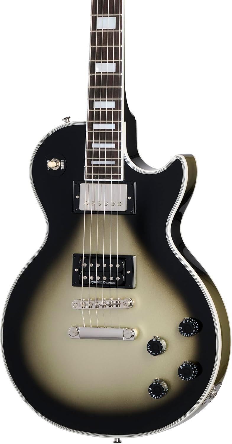 Epiphone Adam Jones 1979 Les Paul Custom, Antique Silver with Case