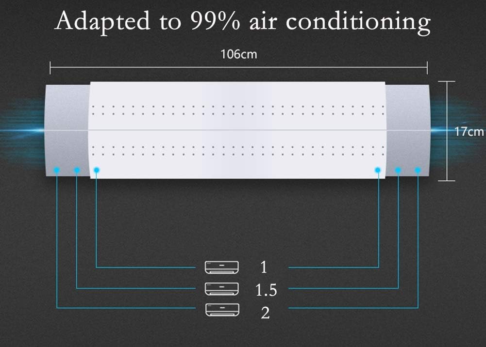 Retractable Air Conditioner Deflector Prevent The Air From Blowing Straight, Angle Adjustable, Lightweight Plastic Material