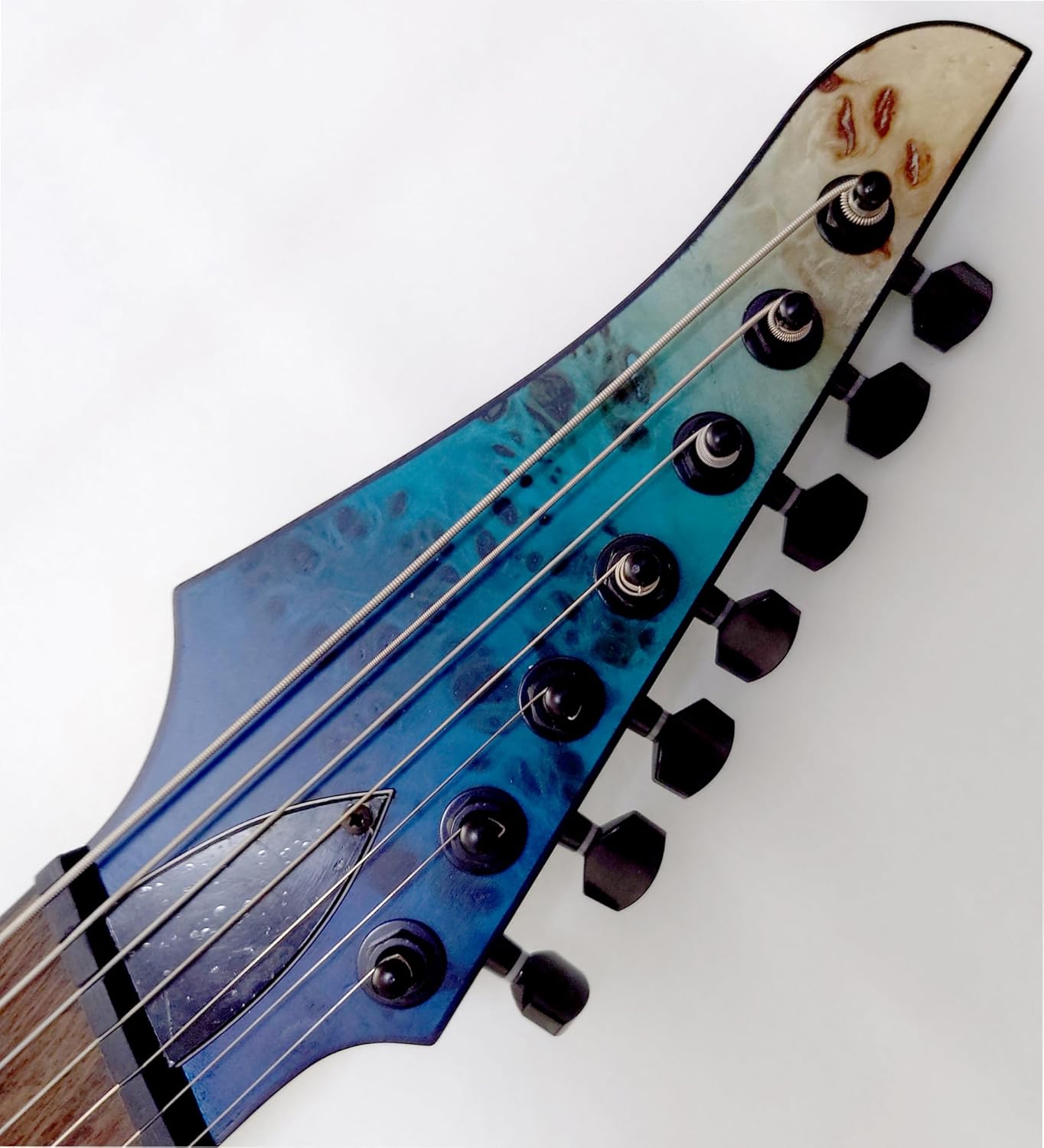 Generation Pro Hand Made Fanned Fret 7 String Electric Guitar, 8 String Guitar with Stainless Steel, FretQuilt Maple Top (7 string)