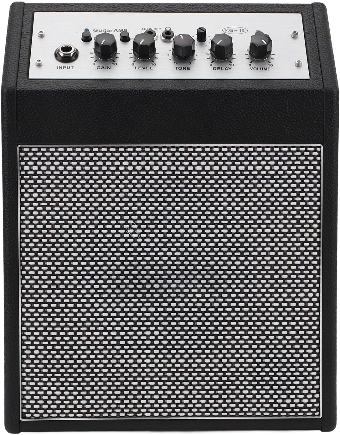 LiebeWH 15W Electric Guitar Amplifier with Headphone Jack 1/4in Input Rechargeable Mini Amp Clear Sound for Daily Practice, LiebeWHfcbstxow51