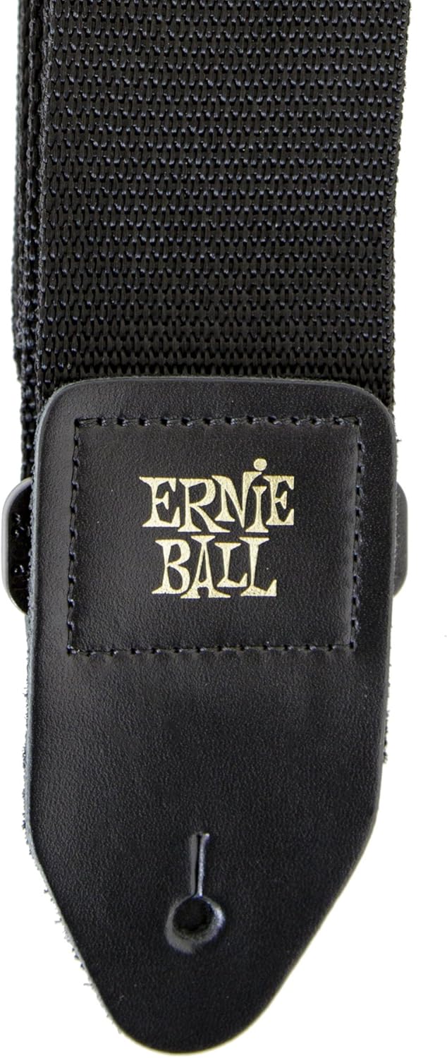 Ibanez 6 String Solid-Body Electric Guitar, Right, Transparent Black Sunburst (GRX70QATKS) & Ernie Ball Polypro Guitar Strap, Black (P04037)