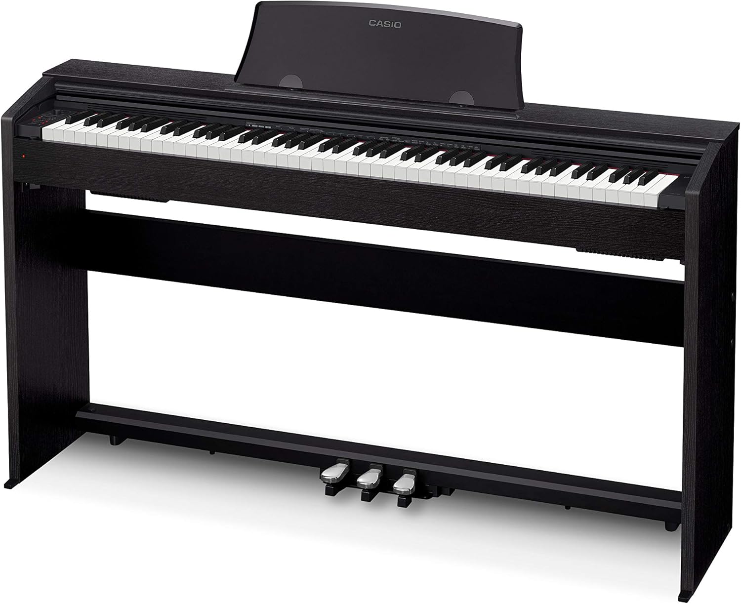 Casio PX-770 Privia Digital Piano - Black Bundle with Adjustable Bench, Headphones, Instructional Book, Online Lessons, Instructional DVD, and Austin Bazaar Polishing Cloth