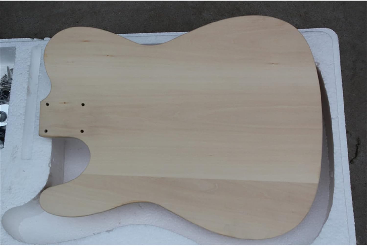Solid Basswood Body DIY Electric Guitar Builder Kit MAPE Neck and Fingerboard Unfinished Unfinished Guitar Set
