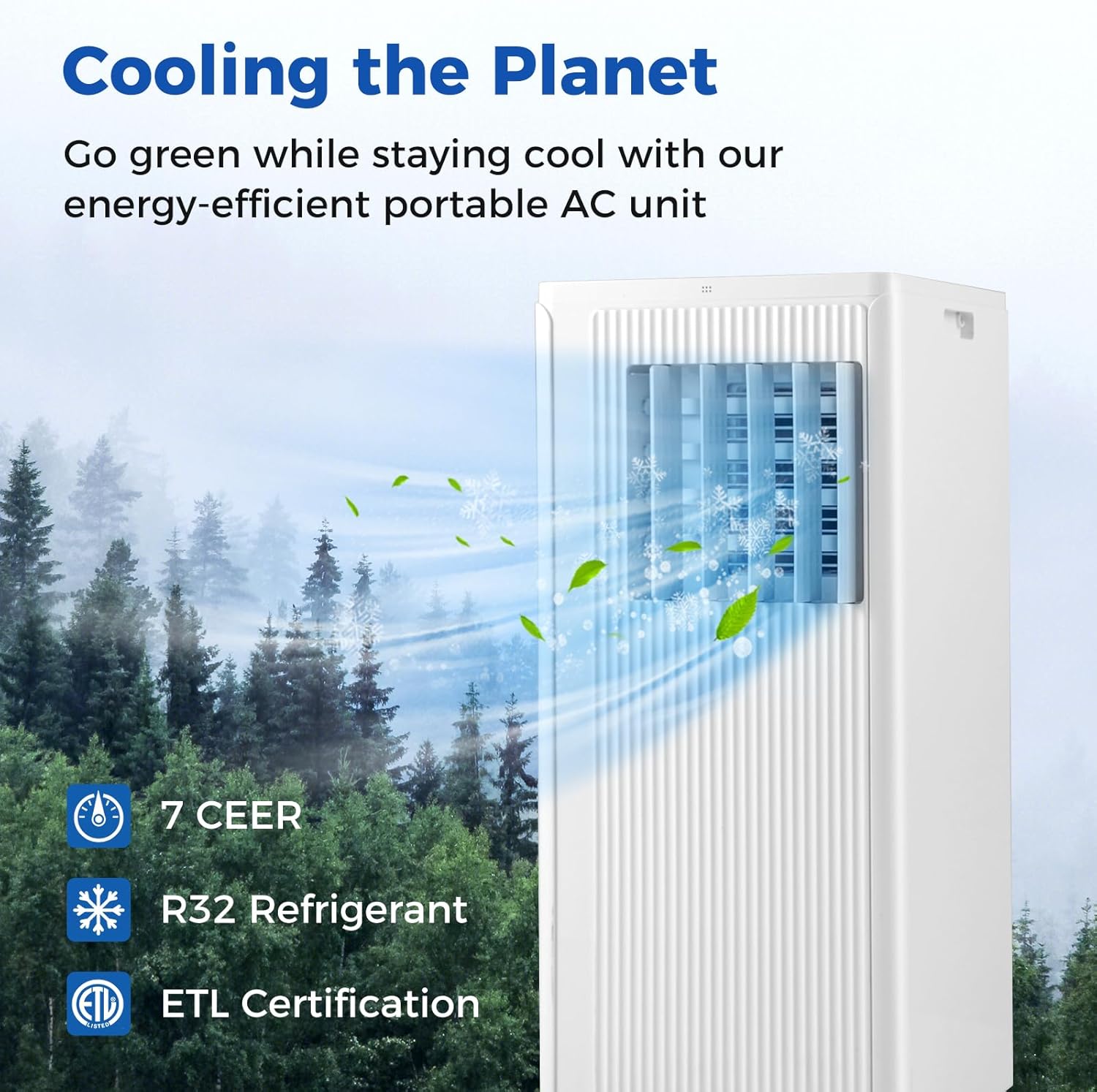 COSTWAY 4-in-1 Portable Air Conditioner, 10000 BTU Standing Air Cooler w/Fan & Dehumidifier, 24H Timer, Remote Control & Window Installation Kit, AC Unit Cools Rooms up to 350 Sq.Ft