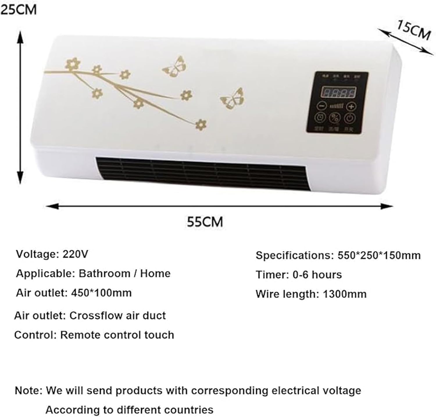 Portable Air Conditioner, Multifunctional Wall Mounted Ac Unit with Remote Control, Ultra-powerful Split Air Conditioning System, Mini Mobile Natural Wind Solution