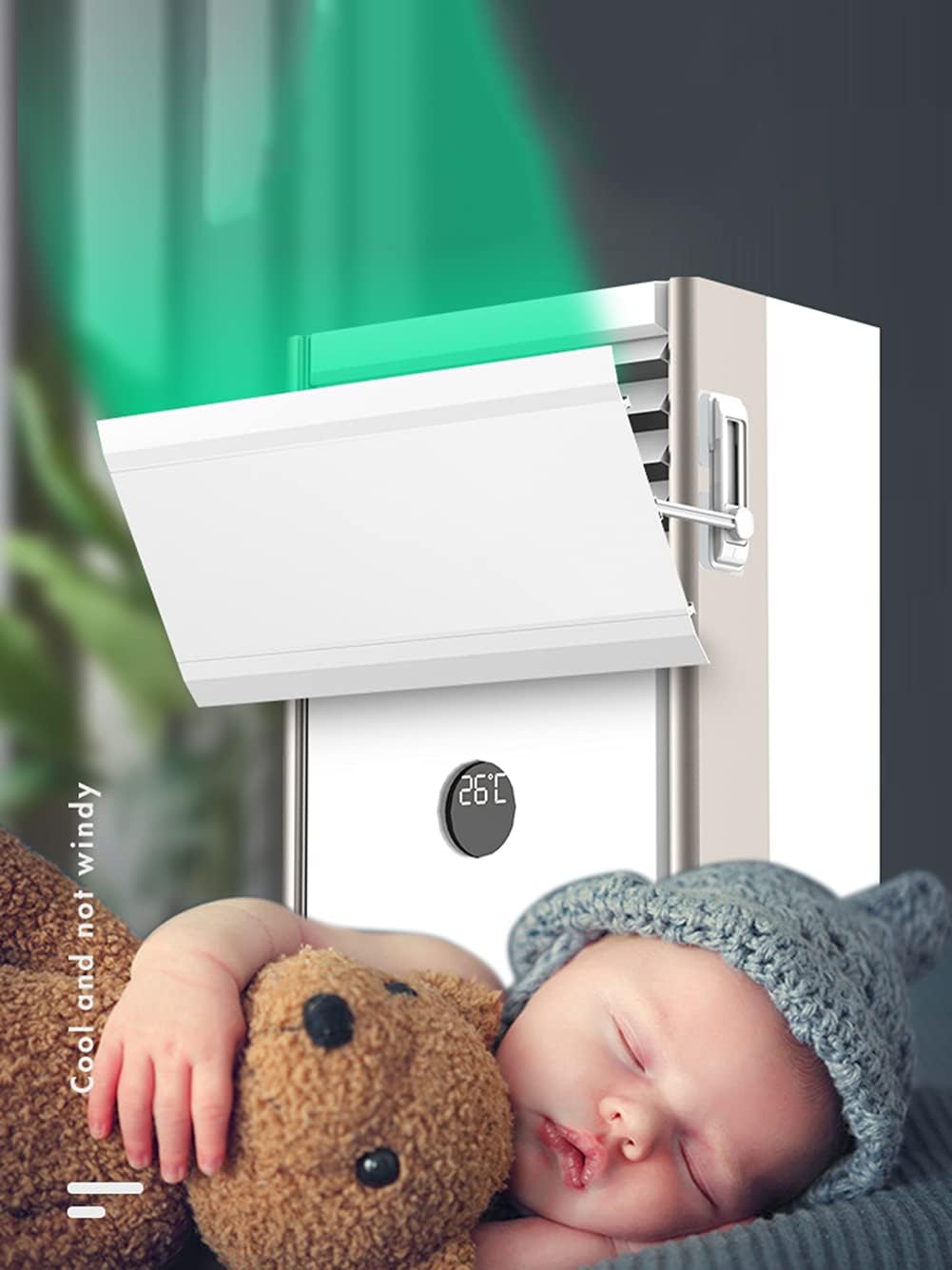 Air-Conditioning Wind Deflector, Vertical Air-Conditioner for Home and Office Anti-Straight Blowing Air Outlet for Cabinet Cooling and Heating,3060CM