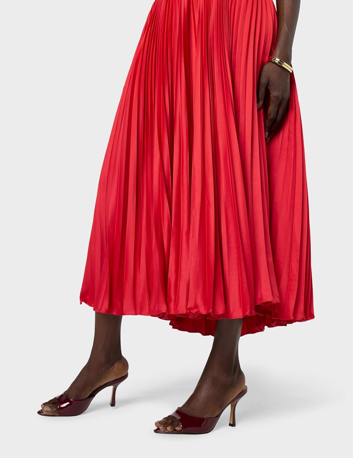 Amur Womens Cherry Drop Waist Midi Dress