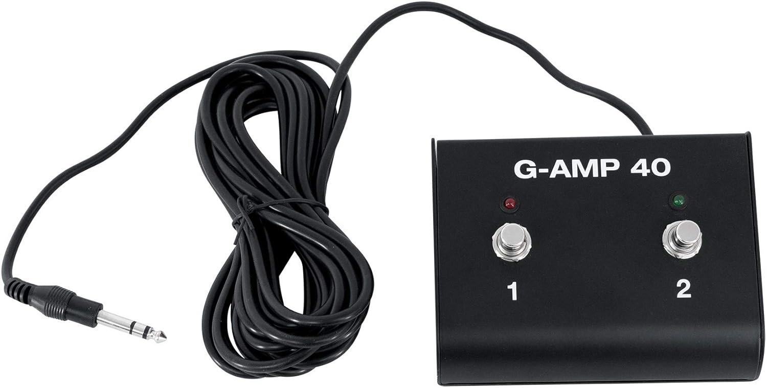 Rockville G-AMP 40 40W Guitar Combo Amplifier, Bluetooth, Mic Input with Echo, USB/SD Playback, Footswitch, Built-in Effects, Portable for Practice and Performance