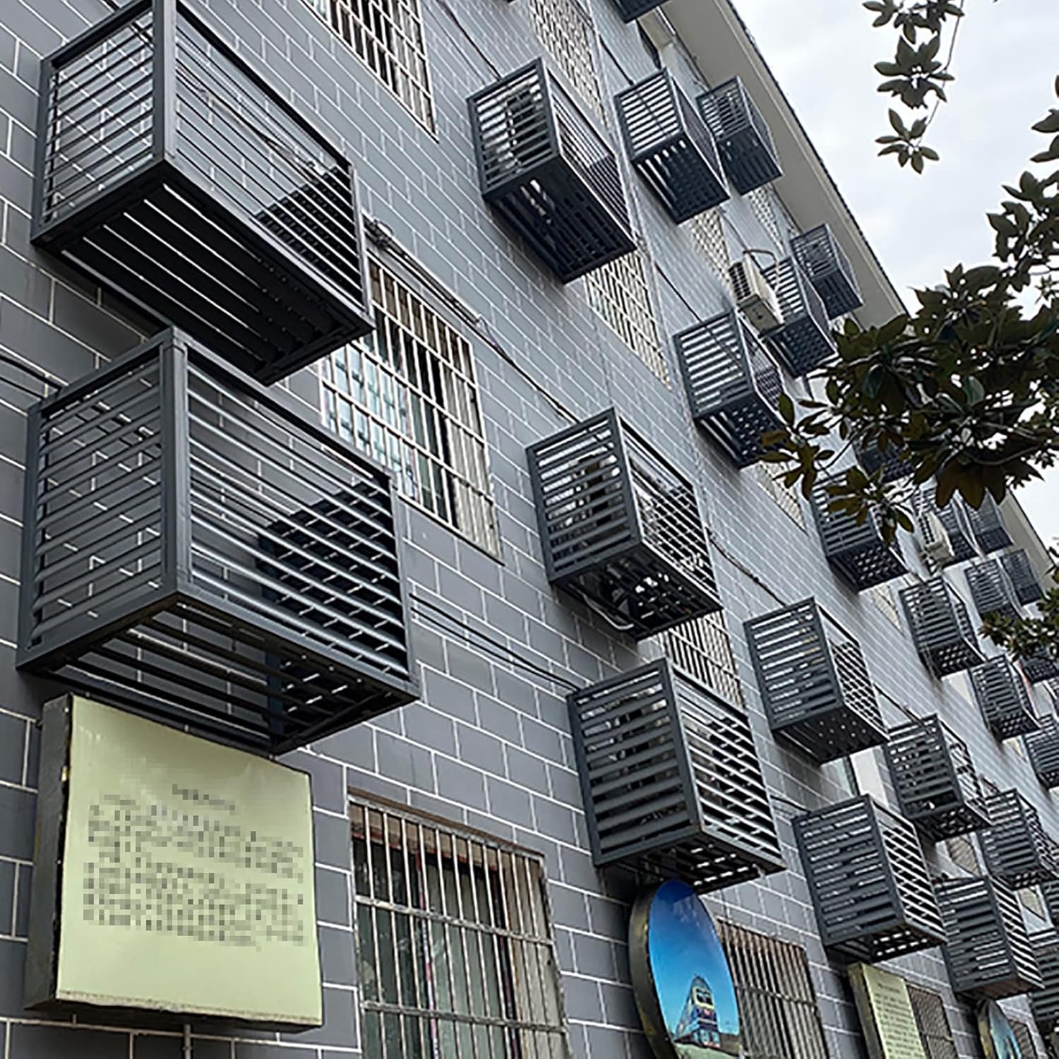 Air Conditioner Cover,Air Conditioner Privacy Fence Decorative Screen,All Weather Anti Theft AC Covers Split Air Conditioner Covers,Air Conditioner Covers for Outside Units,Ac Cover for Outs