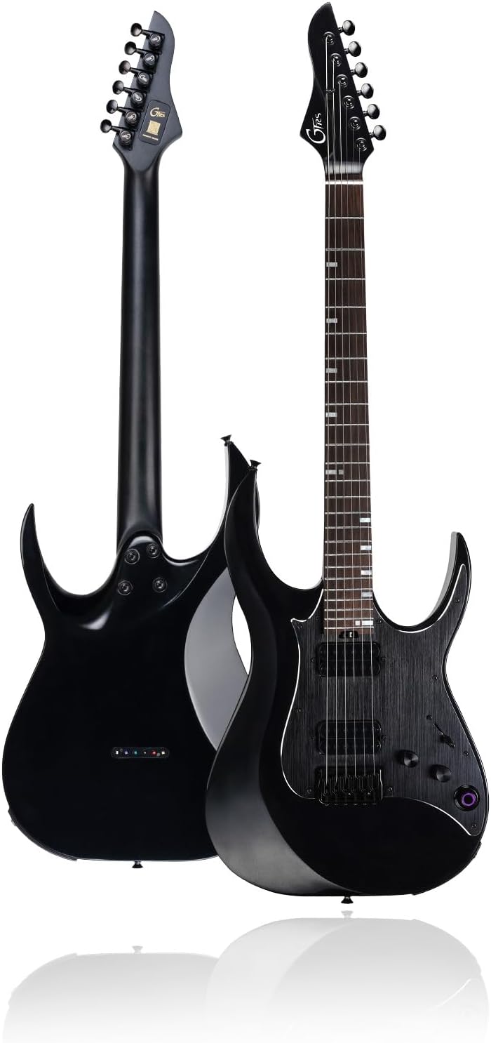 GTRS M800 Smart Electric Guitar Kit With Effects, Practice Guitar Intelligent System With HH Pickup, 80s Loop, 40 Drummer, 10H Bettaty Life, 6 Strings, Right Hand