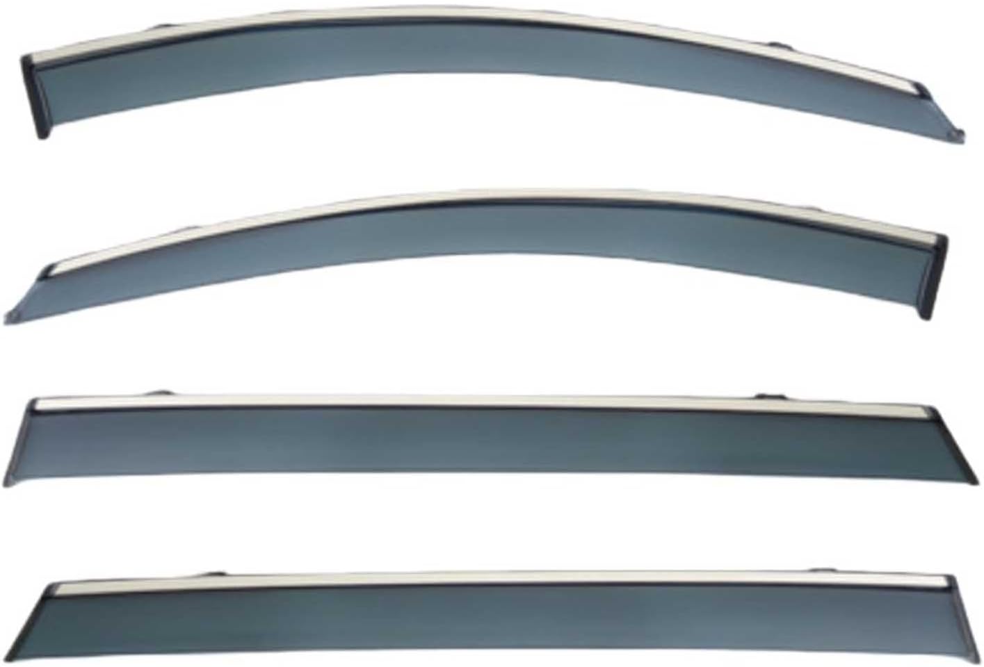 Window Deflectors for Forthing T5L MK2 2019+, Sun Rain Guard Window Visors Vent Shades with Bright Stripes Car Accessories