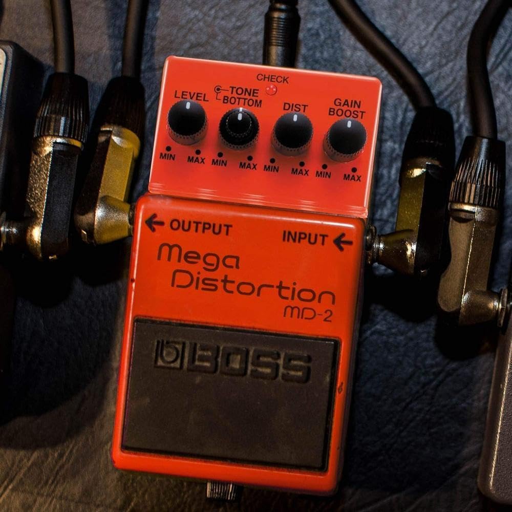 BOSS Md-2 Mega Distortion; Extreme, Low-End Distortion for Modern Metal And Hard Rock