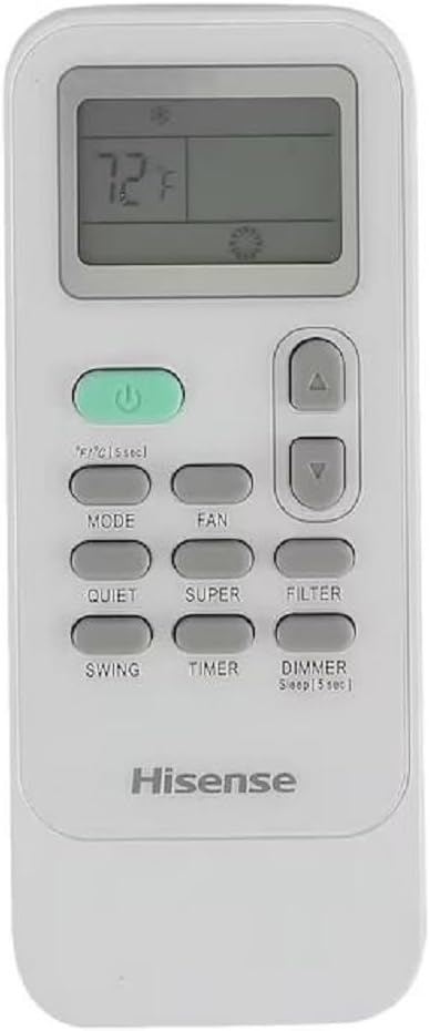 Hisense 10,000-BTU DOE Inverter 115V 550-sq ft Grey Wi-Fi Portable Air Conditioner w/ Remote (Renewed)