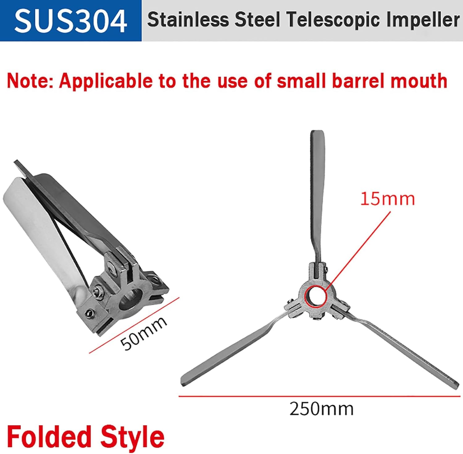 Pneumatic Paint Mixer for IBC Drum - 1HP Air Agitator Stirring Machine for 265 Gallon IBC, Suitable for Viscosity Less Than 7000CP