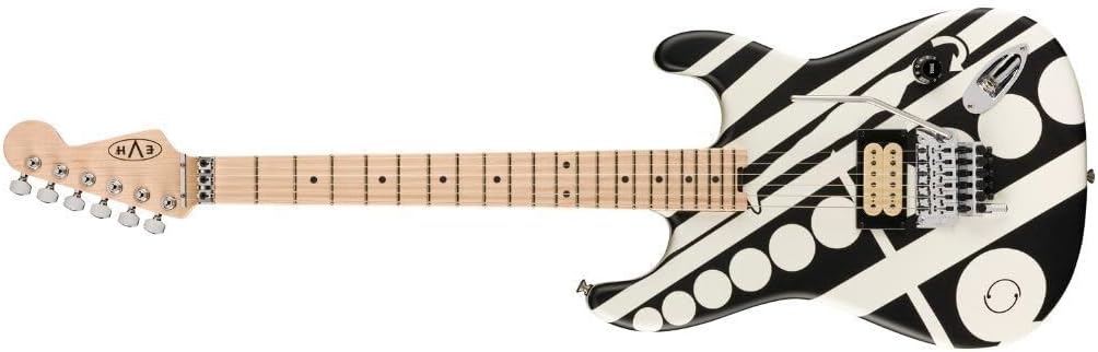 EVH Striped Series Circles Electric Guitar - Crop Circles