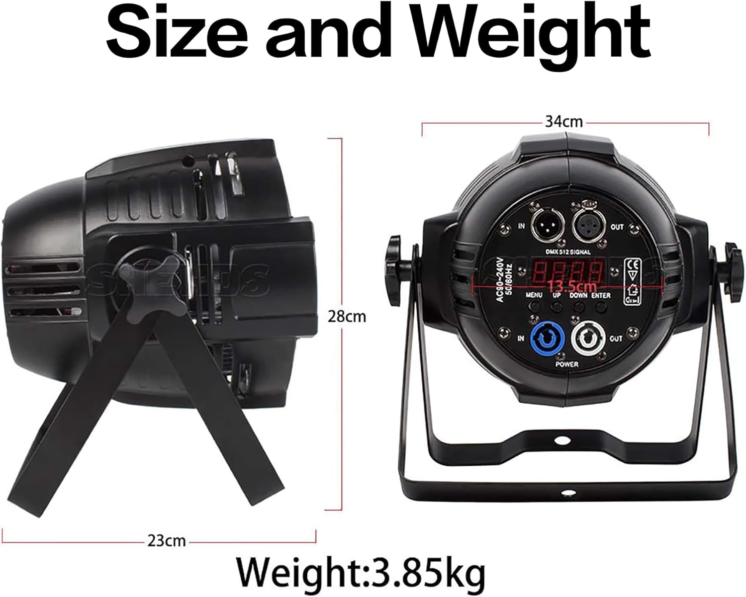 SHEHDS LED Par Lights 18x18W Zoom(14-45 Degree)/Wash/Strobe Effect Stage Light RGBWAP 6IN1 Uplights DMX512 Sound Activated RDM Function DJ Lights for Christmas Disco Club Party Dance Wedding Bar