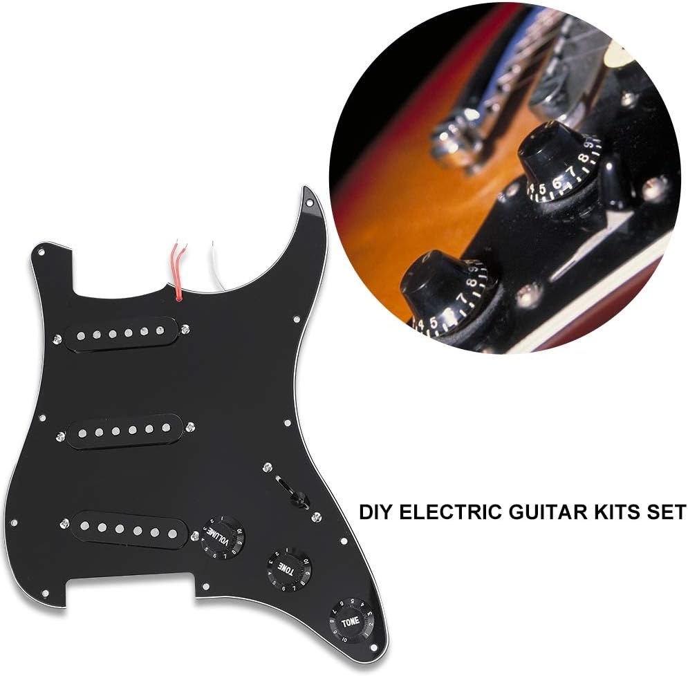 Delicate Electric Guitar Kit, Durable DIY Guitar Kit, for ST Style Guitars