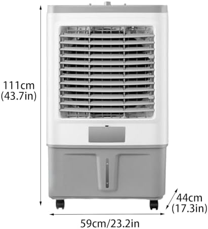 Portable Air Conditioners Fan, Swamp Air Cooler with 3 Speed, Evaporative Air Conditioner Portable for Bedroom Room Office Desk(59 * 44 * 111cm)