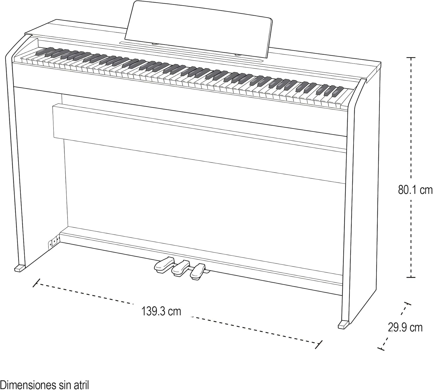 Casio Privia PX-870 – 88-Key Weighted Console Digital Piano | Tri-Sensor II Scaled Hammer Action Keys| Elegant Design | Powerful 40W 4-Speaker Sound, Concert Play, USB-MIDI