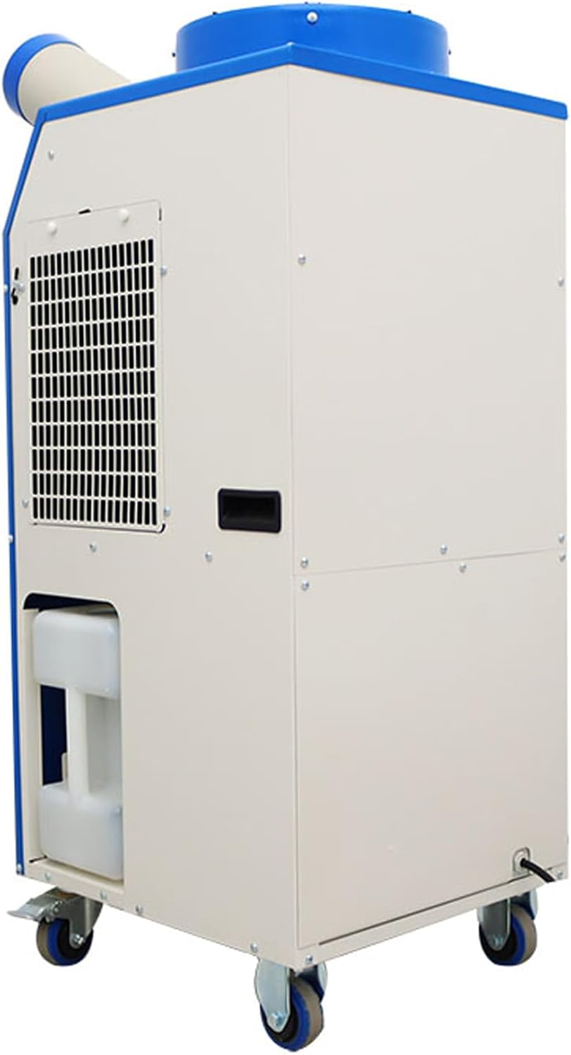 110V Industrial Air Conditioner Outdoor Air Conditioning Fan Equipment Single Tube 480m³/h Blue